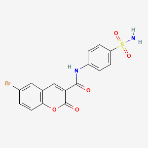 6-bromo-2-oxo-N-(4-sulfamoylphenyl)-2H-chromene-3-carboxamide