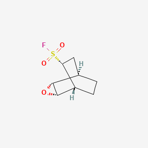 molecular formula C8H11FO3S B2583805 (1R,2R,4S,5R,6R)-3-Oxatricyclo[3.2.2.02,4]nonane-6-sulfonyl fluoride CAS No. 2309433-17-6