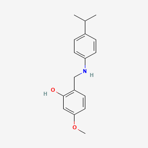 2-[(4-Isopropylanilino)methyl]-5-methoxybenzenol