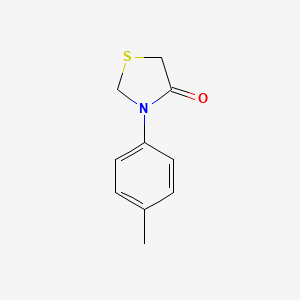 molecular formula C10H11NOS B2583811 3-(4-Methylphenyl)-1,3-thiazolidin-4-one CAS No. 159176-85-9