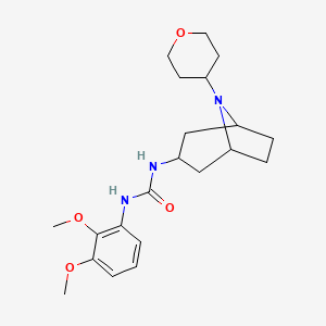 molecular formula C21H31N3O4 B2583818 1-(2,3-Dimethoxyphenyl)-3-[8-(oxan-4-yl)-8-azabicyclo[3.2.1]octan-3-yl]urea CAS No. 2310159-09-0