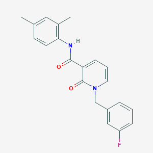 molecular formula C21H19FN2O2 B2583822 N-(2,4-二甲苯基)-1-(3-氟苄基)-2-氧代-1,2-二氢吡啶-3-甲酰胺 CAS No. 932962-92-0