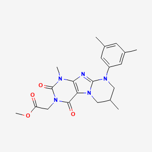 methyl 2-[9-(3,5-dimethylphenyl)-1,7-dimethyl-2,4-dioxo-7,8-dihydro-6H-purino[7,8-a]pyrimidin-3-yl]acetate