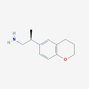 molecular formula C12H17NO B2583841 (2S)-2-(3,4-Dihydro-2H-chromen-6-yl)propan-1-amine CAS No. 2248172-67-8