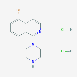 molecular formula C13H16BrCl2N3 B2583849 5-Bromo-1-(piperazin-1-yl)isoquinoline dihydrochloride CAS No. 2172601-89-5