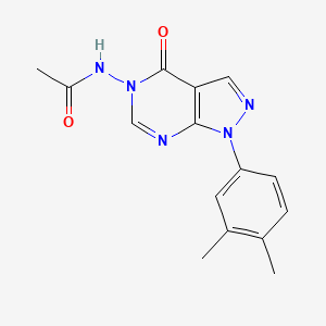 N-(1-(3,4-dimethylphenyl)-4-oxo-1H-pyrazolo[3,4-d]pyrimidin-5(4H)-yl)acetamide