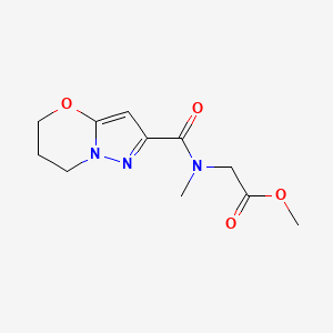 methyl 2-(N-methyl-6,7-dihydro-5H-pyrazolo[5,1-b][1,3]oxazine-2-carboxamido)acetate