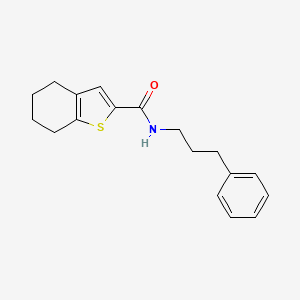 N-(3-phenylpropyl)-4,5,6,7-tetrahydro-1-benzothiophene-2-carboxamide
