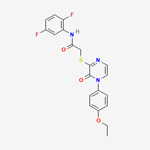 N-(2,5-difluorophenyl)-2-((4-(4-ethoxyphenyl)-3-oxo-3,4-dihydropyrazin-2-yl)thio)acetamide