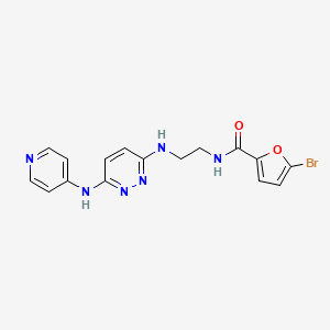 molecular formula C16H15BrN6O2 B2583882 5-Brom-N-(2-((6-(Pyridin-4-ylamino)pyridazin-3-yl)amino)ethyl)furan-2-carboxamid CAS No. 1021213-48-8