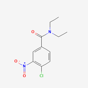molecular formula C11H13ClN2O3 B2583886 4-chloro-N,N-diethyl-3-nitrobenzamide CAS No. 346664-00-4