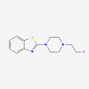 molecular formula C13H16FN3S B2583935 2-(4-(2-Fluoroethyl)piperazin-1-yl)benzo[d]thiazole CAS No. 2034284-35-8