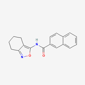 molecular formula C18H16N2O2 B2583942 N-(4,5,6,7-tetrahydrobenzo[c]isoxazol-3-yl)-2-naphthamide CAS No. 946322-70-9
