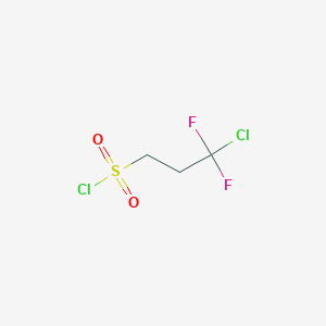 molecular formula C3H4Cl2F2O2S B2583944 3-Chloro-3,3-difluoropropane-1-sulfonyl chloride CAS No. 1909316-49-9