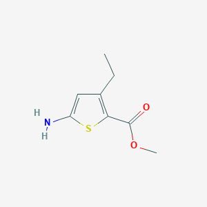 molecular formula C8H11NO2S B2583952 Methyl 5-amino-3-ethylthiophene-2-carboxylate CAS No. 2092228-14-1
