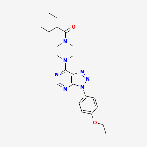 1-(4-(3-(4-ethoxyphenyl)-3H-[1,2,3]triazolo[4,5-d]pyrimidin-7-yl)piperazin-1-yl)-2-ethylbutan-1-one