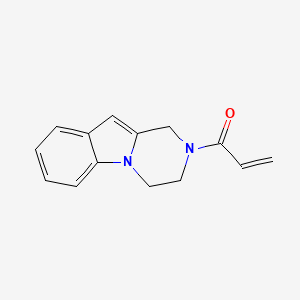 molecular formula C14H14N2O B2583959 1-{1H,2H,3H,4H-pyrazino[1,2-a]indol-2-yl}prop-2-en-1-one CAS No. 2094407-72-2