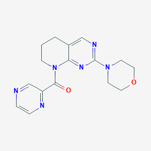 (2-morpholino-6,7-dihydropyrido[2,3-d]pyrimidin-8(5H)-yl)(pyrazin-2-yl)methanone