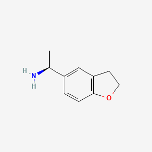 molecular formula C10H13NO B2583983 (1S)-1-(2,3-Dihydro-1-benzofuran-5-yl)ethanamine CAS No. 1241683-77-1