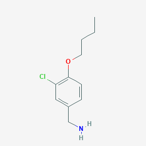 (4-Butoxy-3-chlorophenyl)methanamine