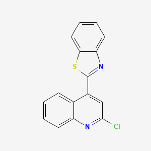 4-(1,3-Benzothiazol-2-yl)-2-chloroquinoline