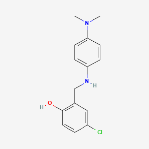 4-Chloro-2-({[4-(dimethylamino)phenyl]amino}methyl)phenol