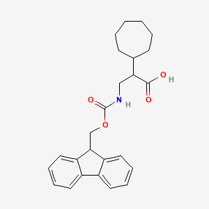 2-cycloheptyl-3-({[(9H-fluoren-9-yl)methoxy]carbonyl}amino)propanoic acid