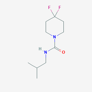 molecular formula C10H18F2N2O B2584003 4,4-Difluoro-N-(2-methylpropyl)piperidine-1-carboxamide CAS No. 2326197-47-9
