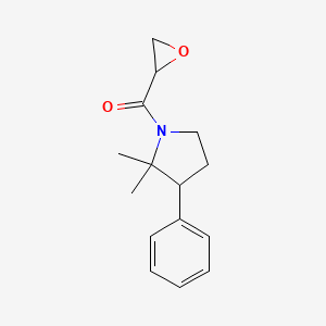 (2,2-Dimethyl-3-phenylpyrrolidin-1-yl)-(oxiran-2-yl)methanone