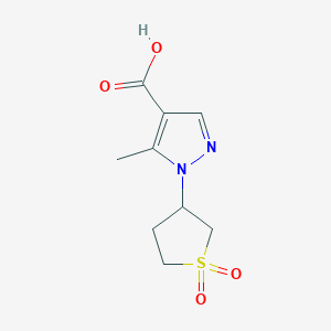 molecular formula C9H12N2O4S B2584014 1-(1,1-dioxo-1lambda6-thiolan-3-yl)-5-methyl-1H-pyrazole-4-carboxylic acid CAS No. 926260-88-0
