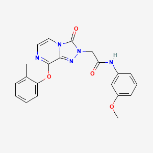 molecular formula C21H19N5O4 B2584017 N-(3-methoxyphenyl)-2-[8-(2-methylphenoxy)-3-oxo[1,2,4]triazolo[4,3-a]pyrazin-2(3H)-yl]acetamide CAS No. 1251678-59-7