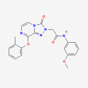 N-(3-methoxyphenyl)-2-[8-(2-methylphenoxy)-3-oxo-2H,3H-[1,2,4]triazolo[4,3-a]pyrazin-2-yl]acetamide