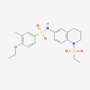 4-ethoxy-N-(1-(ethylsulfonyl)-1,2,3,4-tetrahydroquinolin-6-yl)-3-methylbenzenesulfonamide