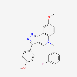 8-ethoxy-5-(3-fluorobenzyl)-3-(4-methoxyphenyl)-5H-pyrazolo[4,3-c]quinoline