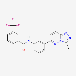 N-(3-(3-methyl-[1,2,4]triazolo[4,3-b]pyridazin-6-yl)phenyl)-3-(trifluoromethyl)benzamide