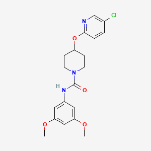 4-((5-chloropyridin-2-yl)oxy)-N-(3,5-dimethoxyphenyl)piperidine-1-carboxamide