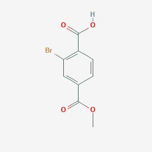 molecular formula C9H7BrO4 B2584038 2-Bromo-4-(methoxycarbonyl)benzoic acid CAS No. 911799-84-3