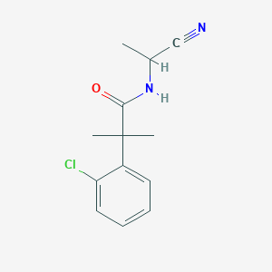 2-(2-Chlorophenyl)-N-(1-cyanoethyl)-2-methylpropanamide