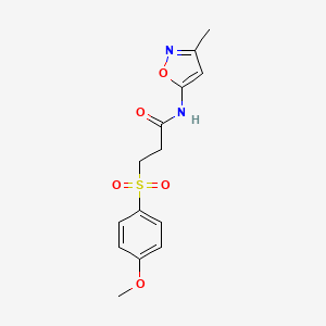 3-((4-methoxyphenyl)sulfonyl)-N-(3-methylisoxazol-5-yl)propanamide