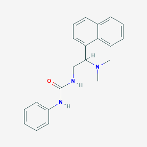 molecular formula C21H23N3O B2584054 1-(2-(二甲基氨基)-2-(萘-1-基)乙基)-3-苯基脲 CAS No. 941870-29-7
