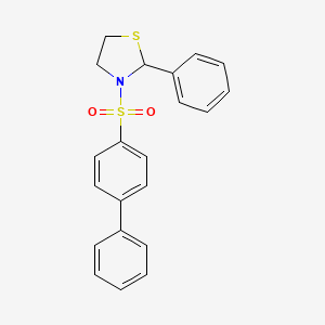 3-(Biphenyl-4-sulfonyl)-2-phenyl-thiazolidine