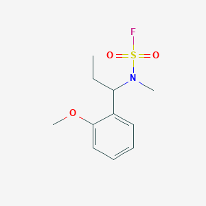 molecular formula C11H16FNO3S B2584057 N-[1-(2-Methoxyphenyl)propyl]-N-methylsulfamoyl fluoride CAS No. 2411243-37-1
