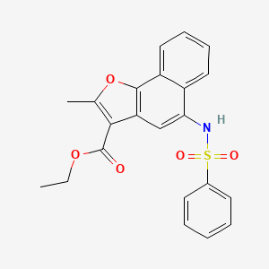 Ethyl 2-methyl-5-[(phenylsulfonyl)amino]naphtho[1,2-b]furan-3-carboxylate