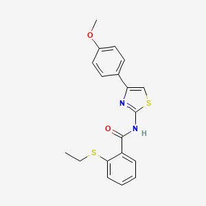 2-(ethylthio)-N-(4-(4-methoxyphenyl)thiazol-2-yl)benzamide