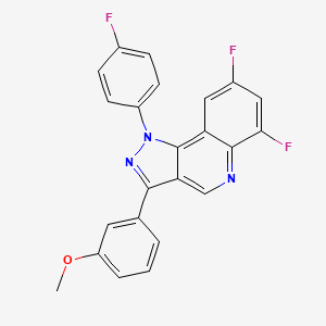 6,8-difluoro-1-(4-fluorophenyl)-3-(3-methoxyphenyl)-1H-pyrazolo[4,3-c]quinoline