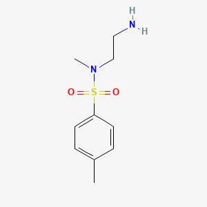 molecular formula C10H16N2O2S B2584098 N-(2-氨基乙基)-N,4-二甲苯-1-磺酰胺 CAS No. 1017676-67-3