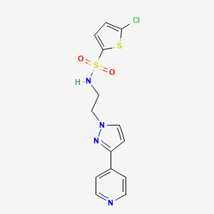 5-chloro-N-(2-(3-(pyridin-4-yl)-1H-pyrazol-1-yl)ethyl)thiophene-2-sulfonamide