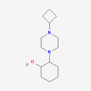 molecular formula C14H26N2O B2584107 2-(4-Cyclobutylpiperazin-1-yl)cyclohexan-1-ol CAS No. 2097928-42-0