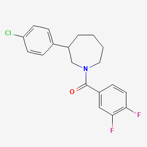 3-(4-chlorophenyl)-1-(3,4-difluorobenzoyl)azepane