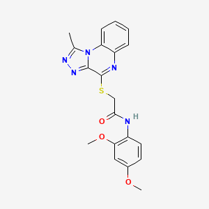 N-(2,4-dimethoxyphenyl)-2-((1-methyl-[1,2,4]triazolo[4,3-a]quinoxalin-4-yl)thio)acetamide